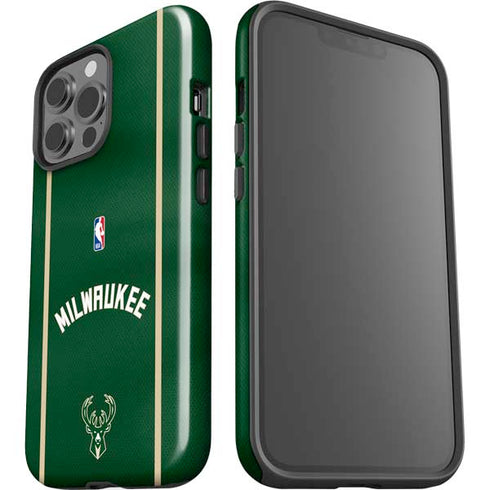 NBA Milwaukee Bucks Jersey iPhone 15 Pro Max Impact Case